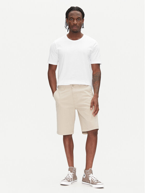 Lee Lee Шорти от плат 112349200 Бежов Regular Fit