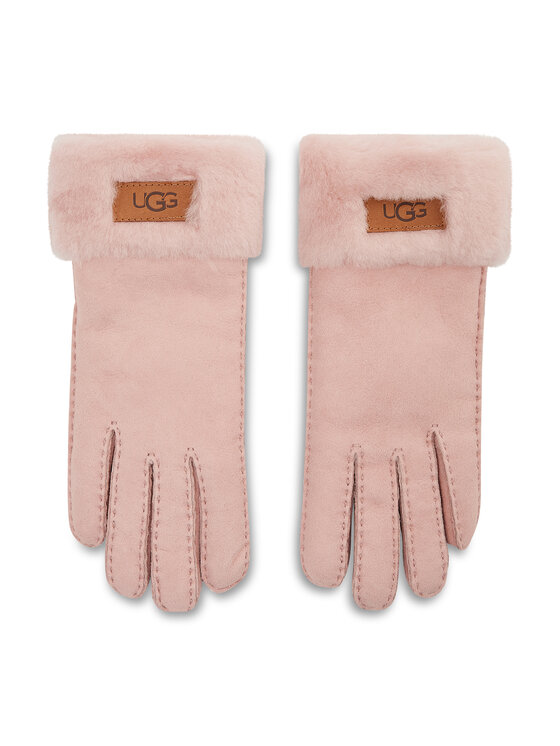 Ugg Ugg Rękawiczki Damskie W Turn Cuff Glove 17369 Różowy