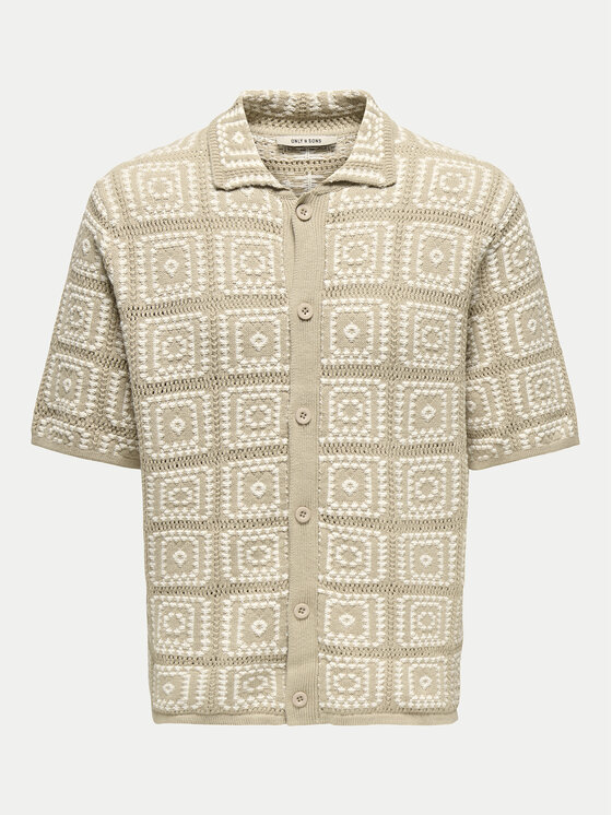 Only & Sons Only & Sons Koszula Bart 22033329 Beżowy Relaxed Fit