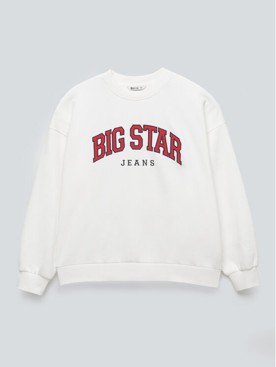 BIG STAR BIG STAR Bluza RUBENA Biały Basic Fit