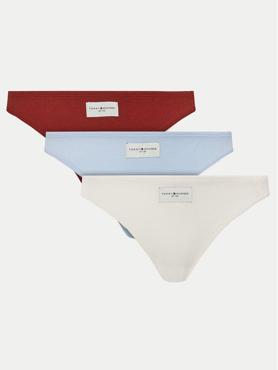 Tommy Hilfiger Tommy Hilfiger Sada 3 kusů string kalhotek UW0UW05189 Barevná