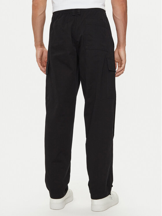 Calvin Klein Jeans Calvin Klein Jeans Spodnie materiałowe J30J326848 Czarny Straight Fit