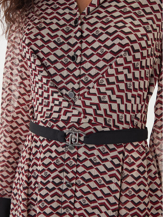 Liu Jo Liu Jo Vsakodnevna obleka MF5066 TS116 Bež Regular Fit