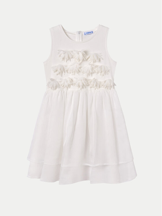 Mayoral Mayoral Rochie de zi 06968 Écru Regular Fit