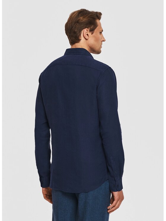 Pako Lorente Pako Lorente Koszula P26SN-1X-023 Granatowy Slim Fit