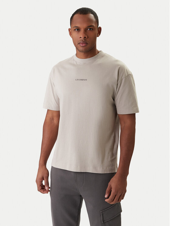 C.P. Company C.P. Company T-Shirt 20CMTS087A005100W Beżowy Regular Fit