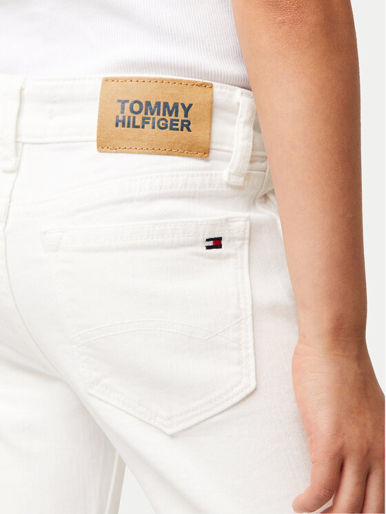 Tommy Hilfiger Tommy Hilfiger Jeansy Nora KG0KG07846 Biały Slim Fit
