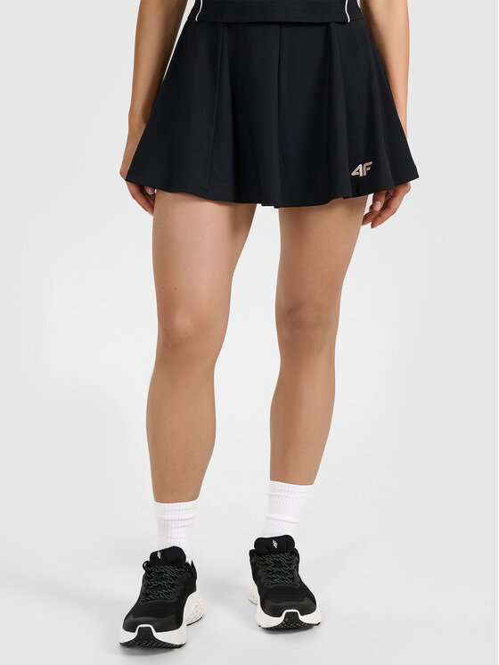 4F 4F Spódnica ołówkowa PREMIUM CLUB Czarny Slim Fit