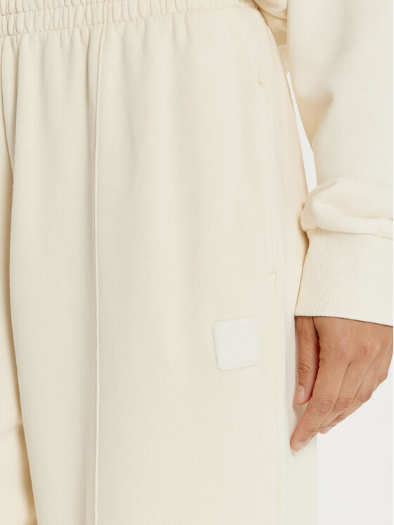 Lacoste Lacoste Donji dio trenerke XF2657 Écru Wide Leg