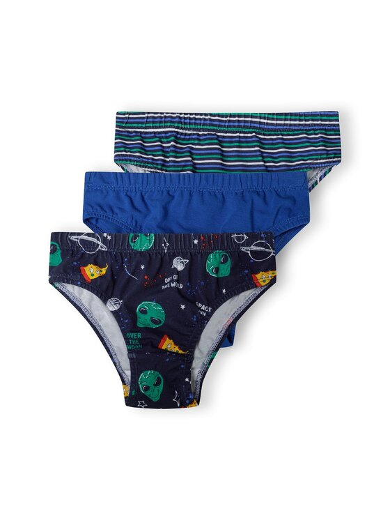 MINOTI MINOTI Komplet 3 par slipów 19brief3 Niebieski