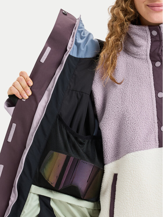 Roxy Roxy Lyžiarska bunda Gore-Tex Stormday ERJTJ03507 Fialová Tailored Fit