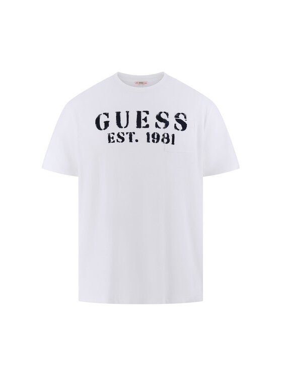 Guess Guess T-Shirt 176795 Bílá Classic Fit