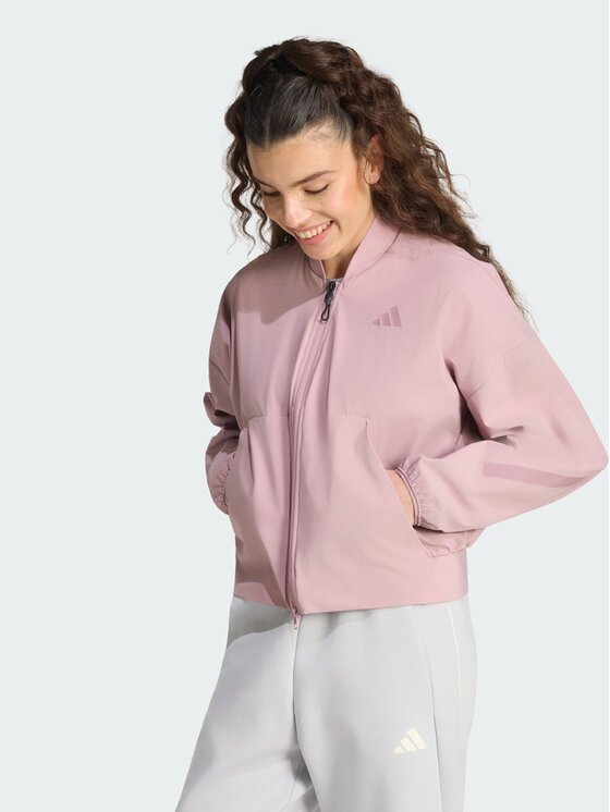 adidas adidas Kurtka bomber 165613 Fioletowy Loose Fit