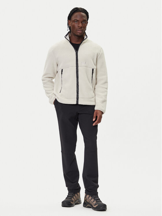 Jack Wolfskin Jack Wolfskin Fleecová mikina Stone Lite A64997 Béžová Relaxed Fit