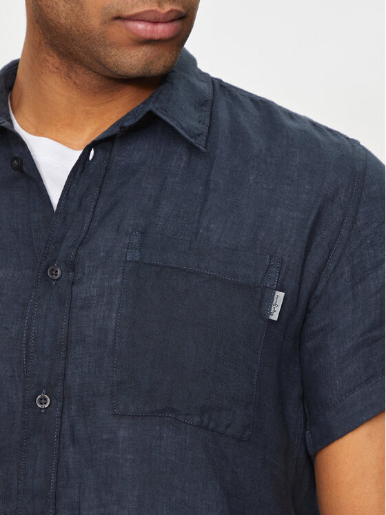Pepe Jeans Pepe Jeans Košile Paige PM308494 Tmavomodrá Regular Fit