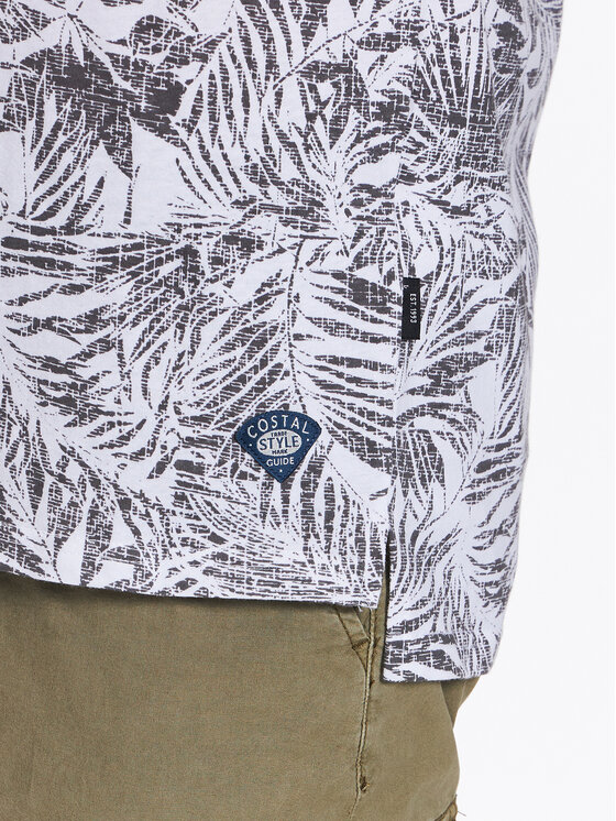 INDICODE INDICODE Тишърт Palme 40-935 Сив Regular Fit