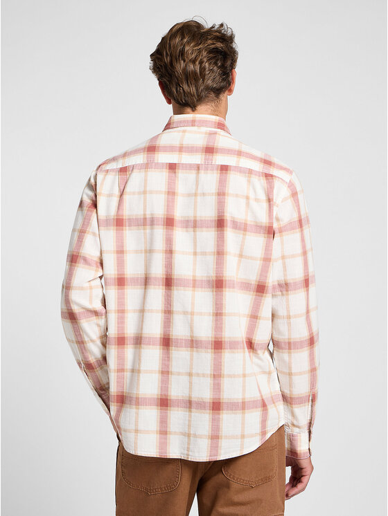 Lee Lee Koszula WORKWEAR SHIRT 2_0 Czerwony Regular Fit