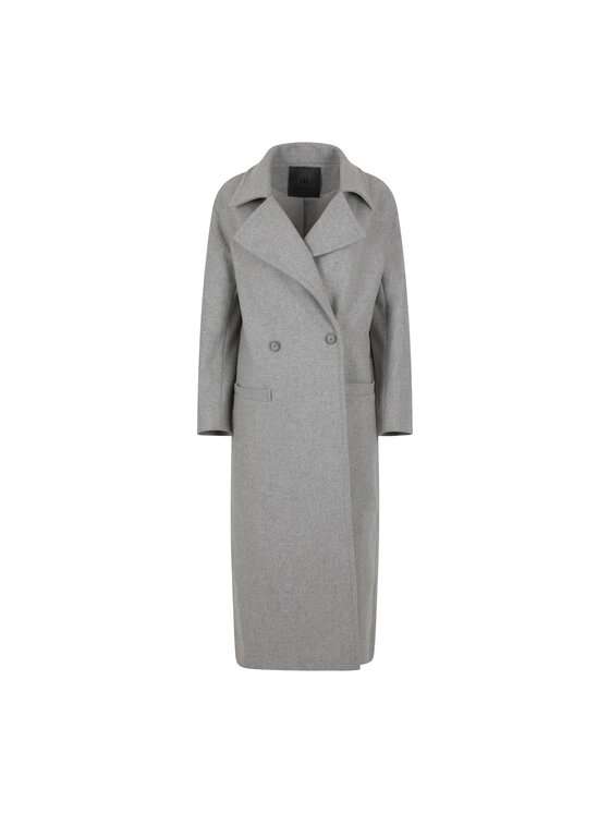 Because-M Because-M Płaszcz wełniany płaszcz wełniany gray Szary Oversize