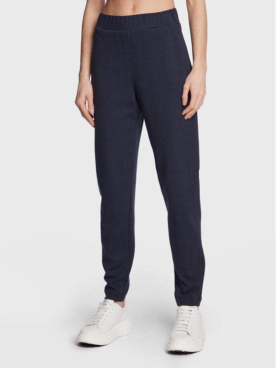 Max Mara Leisure Spodnji del trenirke Pesca 23378109 Mornarsko modra Regular Fit