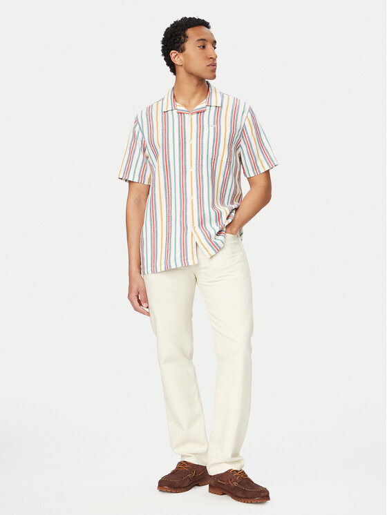 Barbour Barbour Marškiniai Waterbay MSH5712WH11 Balta Regular Fit