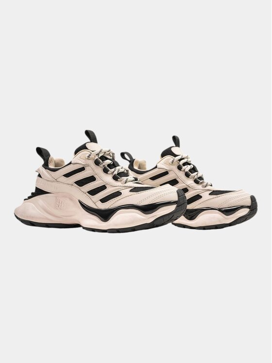 MADE BY SOCIETY MADE BY SOCIETY Sneakersy MBS 02 BEIGE/BLACK W - I15966 Czarny
