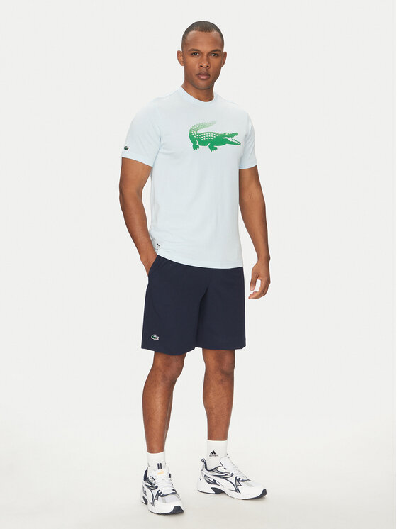 Lacoste Lacoste T-Shirt TH8970 Světle modrá Regular Fit