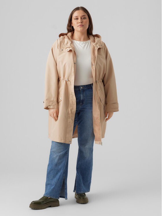 Vero Moda Curve Vero Moda Curve Преходно палто 10287156 Кафяв Regular Fit