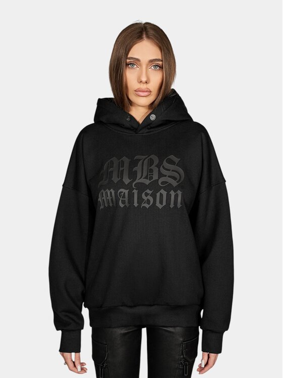 MADE BY SOCIETY MADE BY SOCIETY Kurtka anorak Ghotic Script - H27758 Czarny Basic Fit