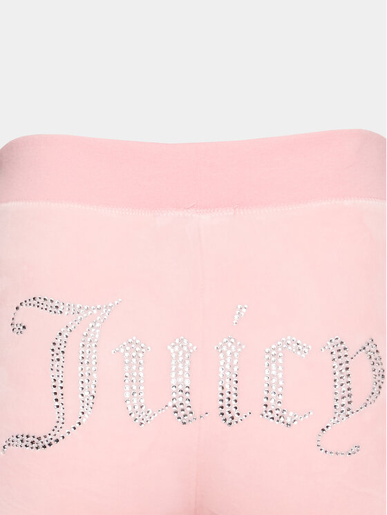 Juicy Couture Juicy Couture Spodnie dresowe Delray Diamante JCCB221007 Różowy Regular Fit