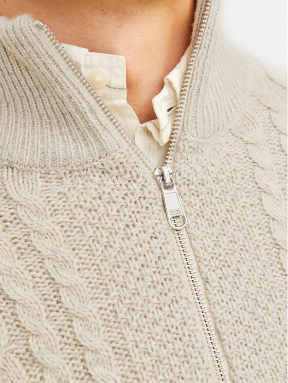 Jack & Jones Jack & Jones Sweter Craig 12260826 Écru Regular Fit