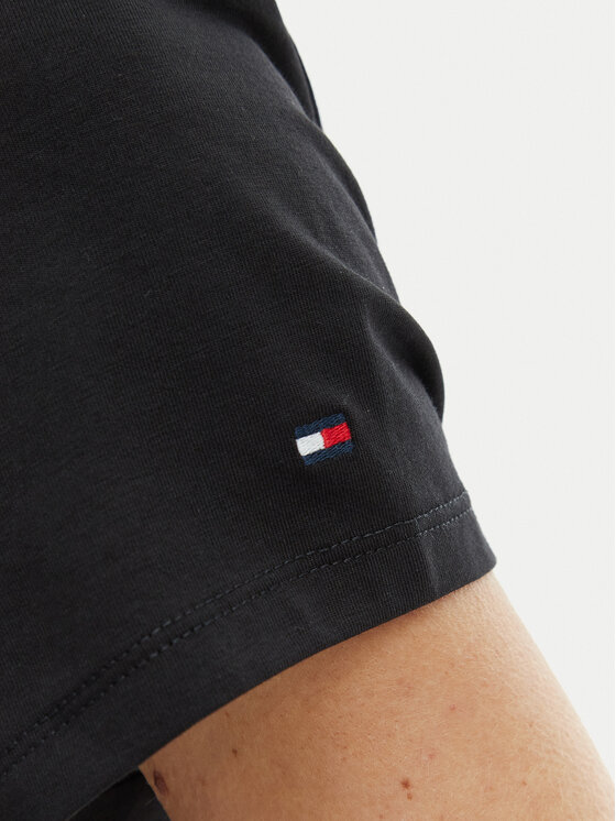 Tommy Hilfiger Tommy Hilfiger T-Shirt WW0WW48710 Schwarz Slim Fit