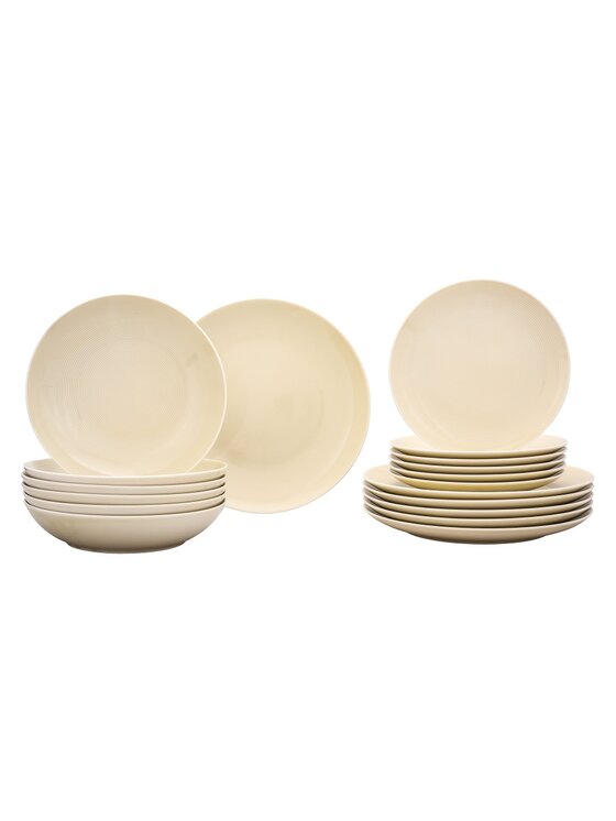Lubiana Lubiana Komplet talerzy Modern Écru
