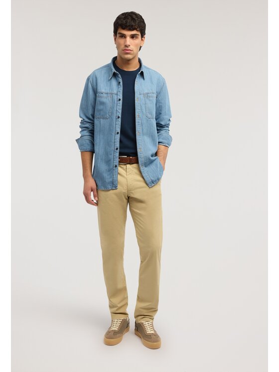 Trussardi Trussardi Spodnie materiałowe P705M300107N012 Kremowy Slim Fit