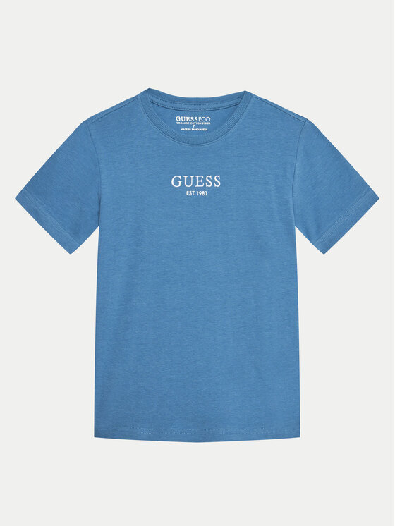 Guess T-shirt L4BI07 J1314 Plava Regular Fit