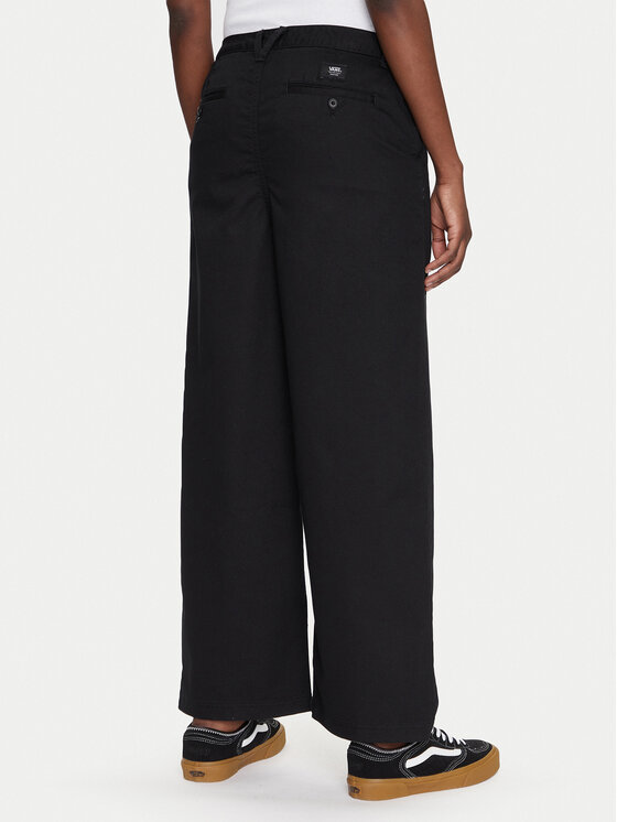 Vans Vans Culottes nohavice Palmer VN000HGKBLK1 Čierna Regular Fit