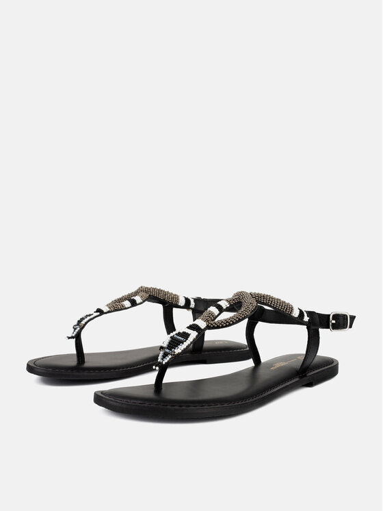 L37 L37 Sandali DESERT FLOWER Nero