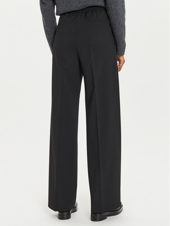 Weekend Max Mara Weekend Max Mara Riidest püksid Petra 2425136022 Must Loose Fit