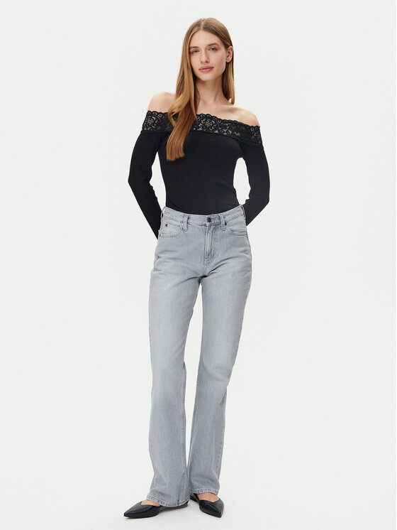 Morgan Morgan Bluză 251-THEODOR Negru Slim Fit