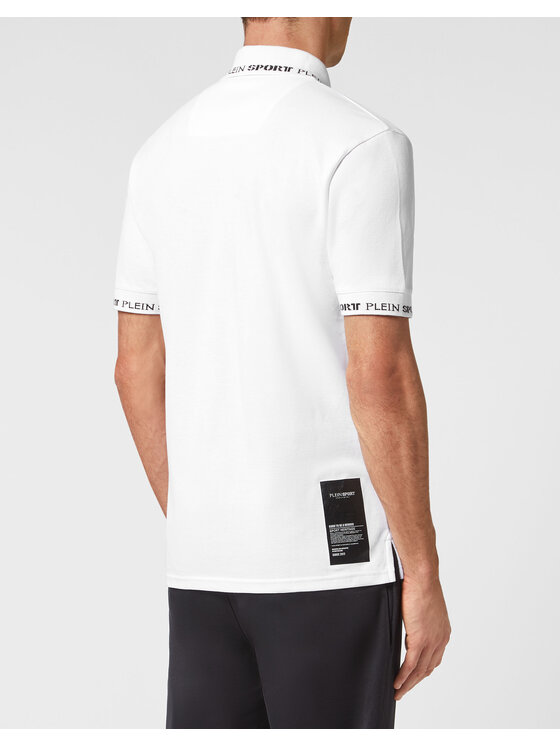 Plein Sport Plein Sport Polo 2077 Biały Slim Fit