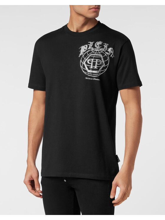 PHILIPP PLEIN PHILIPP PLEIN Tričko 14943 Čierna Regular Fit