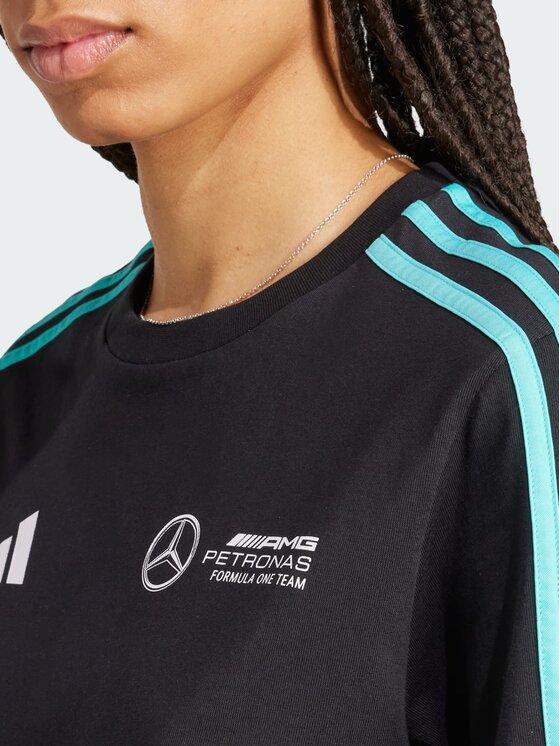 adidas adidas Sukienka codzienna AMG Petronas Formula One Team DNA Tee Czarny Loose Fit
