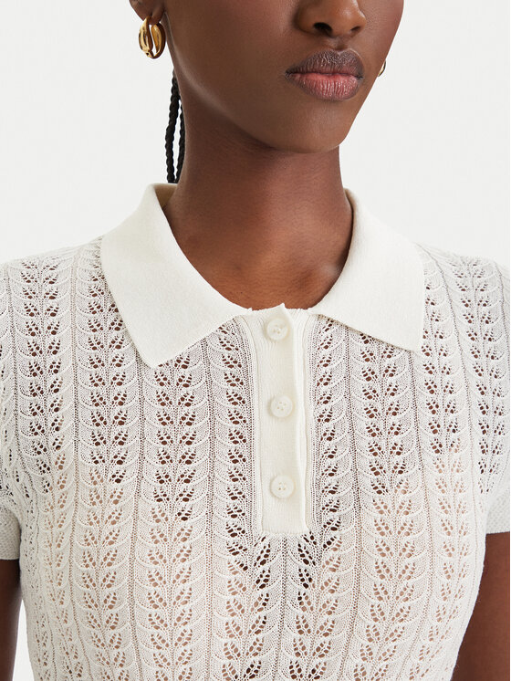 Guess Guess Džemper W6GR25 Z0672 Bijela Regular Fit