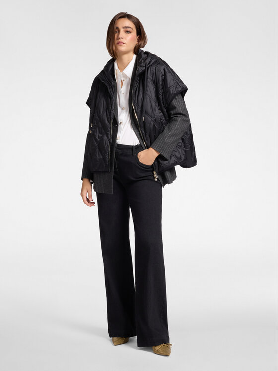 Elena Mirò Elena Mirò Giubbotto piumino F047E000058N033 Nero A-Line Fit