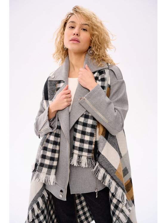 blue shadow blue shadow Ponczo AW24 #1 Kolorowy Regular Fit
