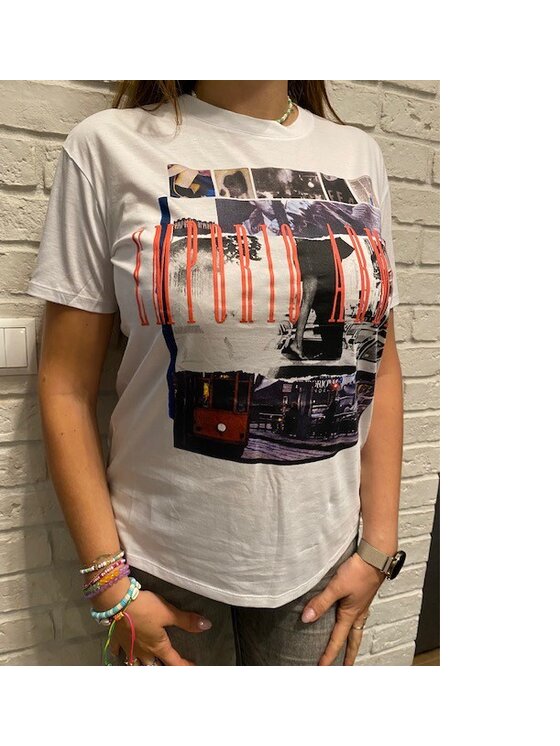 Emporio Armani Emporio Armani T-Shirt 3G2T87 2JSYZ 100 Bílá Regular Fit