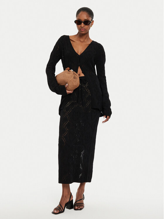 TWINSET TWINSET Kardiganas 242TP3450 Juoda Regular Fit