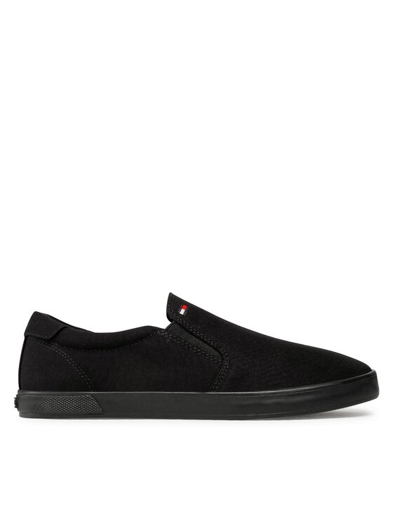 Tommy Hilfiger Tommy Hilfiger Teniszcipő Iconic Slip On FM0FM00597 Fekete