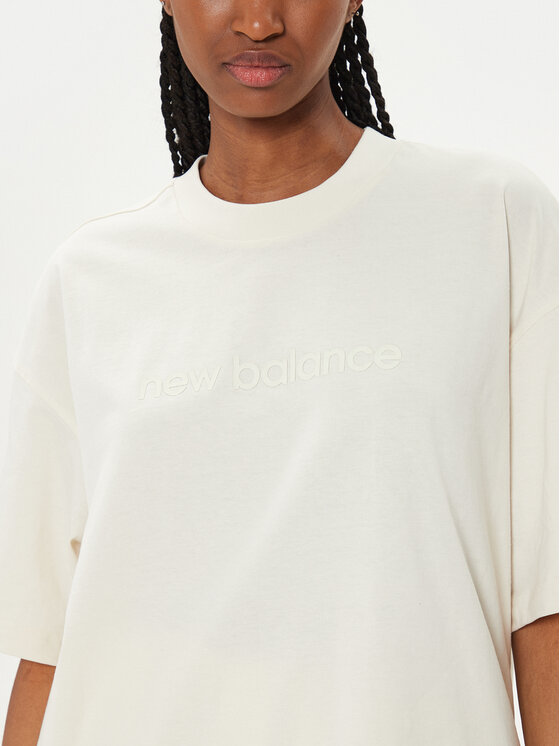 New Balance New Balance T-shirt Hyper Density WT41555 Bež Oversize