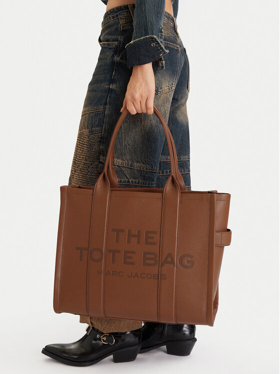 Marc Jacobs Marc Jacobs Borsetta The Leather Large Tote Bag H020L01FA21 Marrone