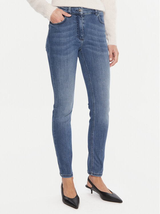 Marella Jeansy 2523186104 Niebieski Skinny Fit